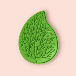 Grand tapis de léchage feuille